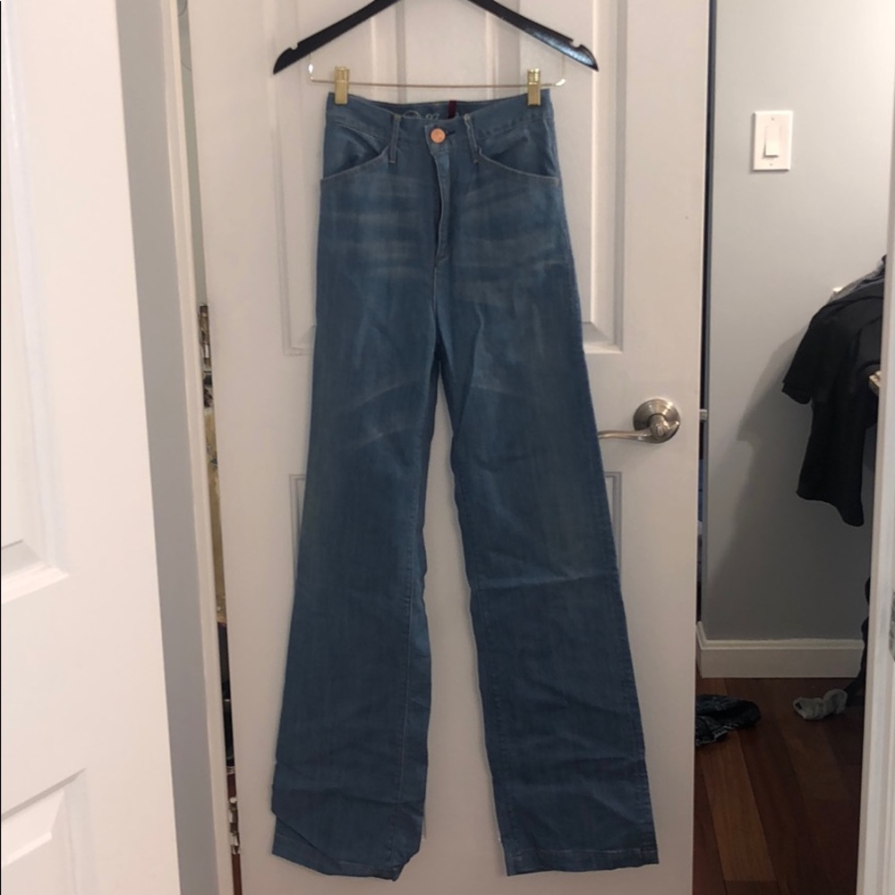 Earnest Sewn high rise wide leg jeans